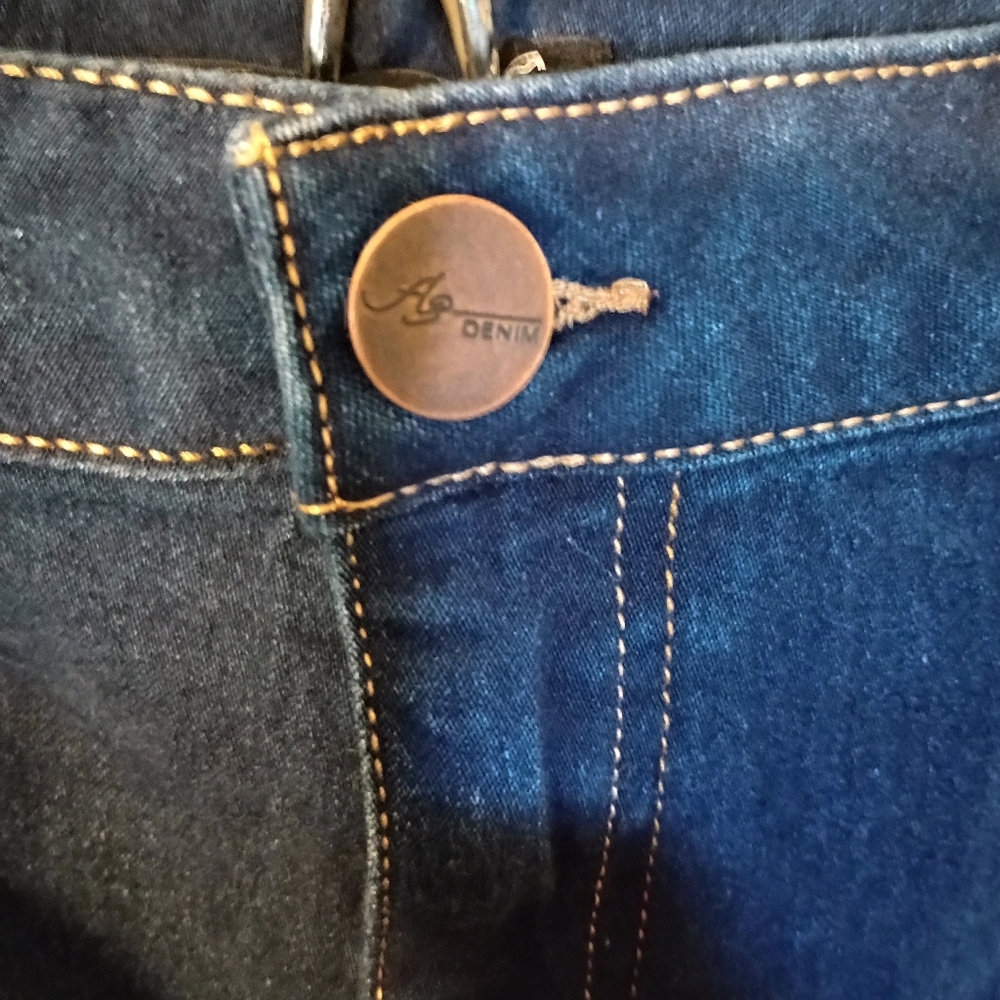 Classic AB Denim Blue Flared Leg Women's Jeans Size 14 - Picture 4 of 4